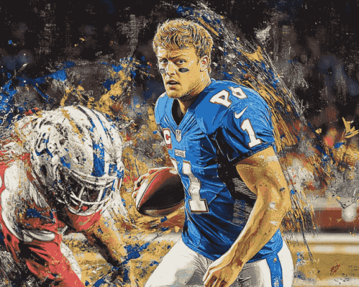 T J Hockenson Football Legend Diamond Painting