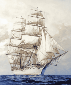 Tall Ship Sailboat Diamond Painting