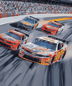 Talladega Racing Cars Diamond Painting