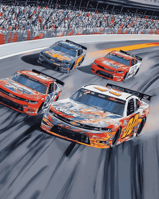 Talladega Racing Cars Diamond Painting