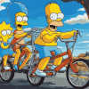 Tandem Bike Simpsons Diamond Painting