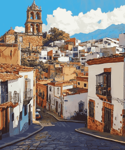 Taxco Cityscape Diamond Painting