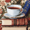 Teacup Books Cross Stitch Diamond Painting