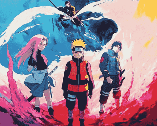 Team 7 Naruto Anime Diamond Painting