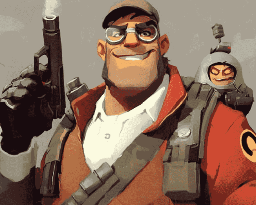 Team Fortress Video Game Diamond Painting