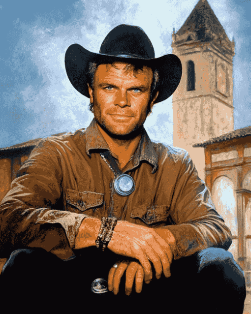 Terence Hill Celebrity Portrait Diamond Painting