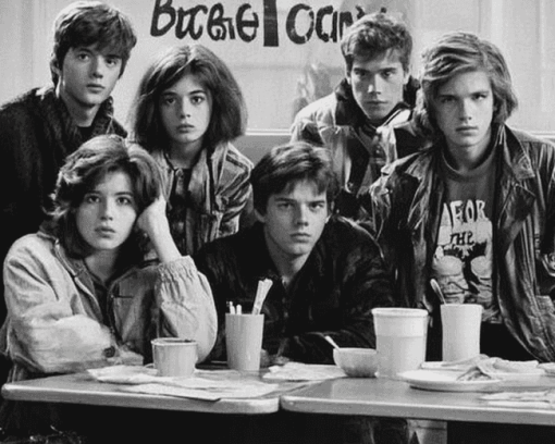 The Breakfast Club in Black and White Diamond Painting