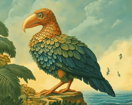 The Dodo Bird Cartoon Diamond Painting