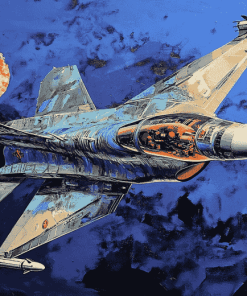 The F 16 Falcon Jet Diamond Painting