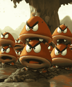 The Goombas Mario Video Game Diamond Painting