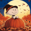 The Great Pumpkin Charlie Animation Diamond Painting