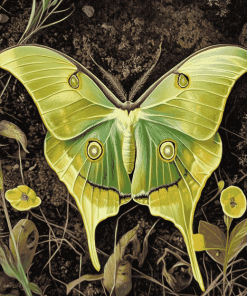 The Lunar Moth Insects Diamond Painting