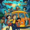 The Magic School Bus Cartoon Diamond Painting