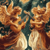 The Musician Angels Fantasy Diamond Painting