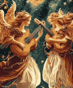 The Musician Angels Fantasy Diamond Painting