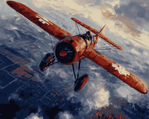 The Red Baron Movie Diamond Painting