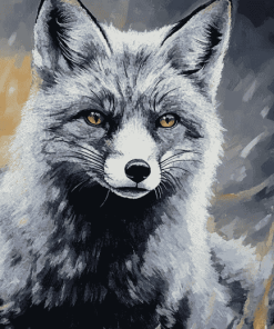 The Silver Fox Cubs Diamond Painting