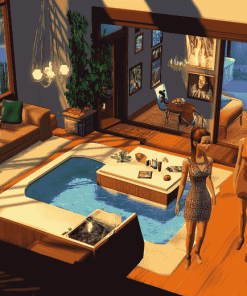 The Sims Animation Diamond Painting