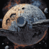 The Space Death Star Animation Diamond Painting