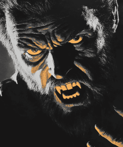 The Wolf Man Film Diamond Painting