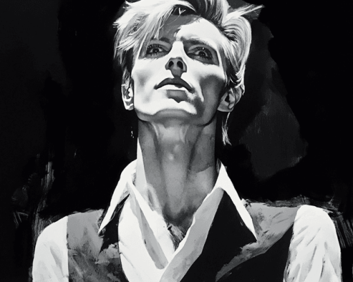 Thin White Duke Monochrome Diamond Painting