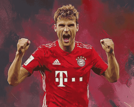 Thomas Muller Portrait Diamond Painting