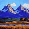 Three Sisters Mountains Oregon Diamond Painting