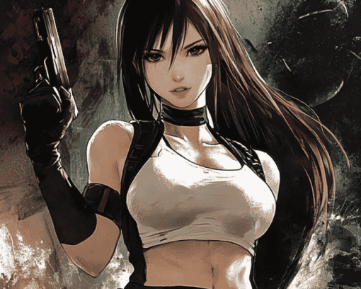 Tifa Lockhart Final Fantasy Diamond Painting