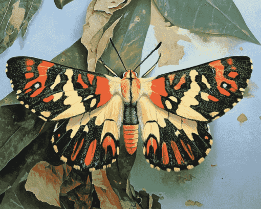 Tiger Moth Butterfly Diamond Painting