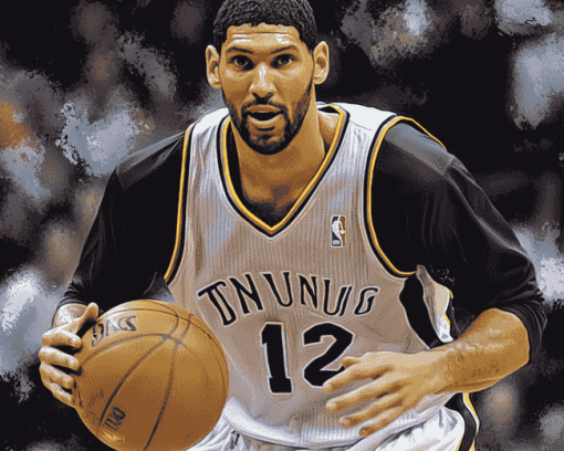 Tim Duncan Basketball Diamond Painting