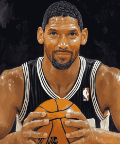 Tim Duncan Famous Basketball Diamond Painting