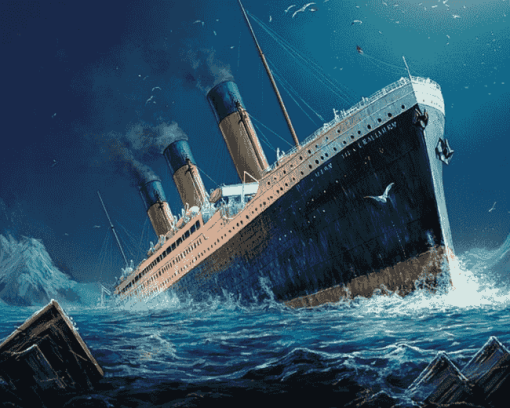 Titanic Ship Disaster Oceans Diamond Painting