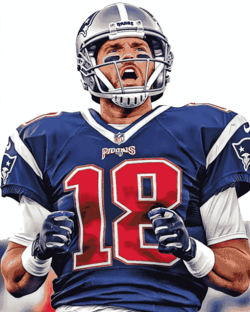 Tom Brady Patriots NFL Legend Diamond Painting