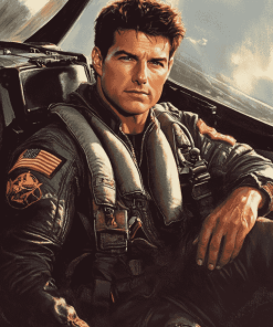 Tom Cruise Top Gun Diamond Painting