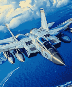 Tomcat Fighter Jet Diamond Painting