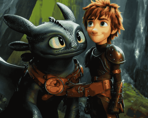 Toothless Adventure How To Train Your Dragon Diamond Painting