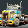 Tow Truck Animation Diamond Painting