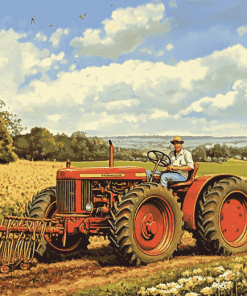 Tractor Scene Diamond Painting