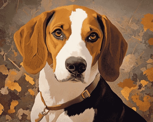 Treeing Walker Coonhound Puppies Diamond Painting