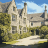 Trerice Manor Buildings Diamond Painting