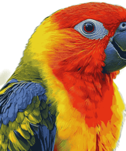 Tropical Lory Parrots Diamond Painting