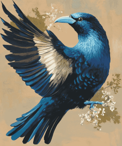 Tui Bird Diamond Painting