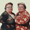 Two Fat Ladies Movie Diamond Painting