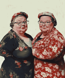 Two Fat Ladies Movie Diamond Painting