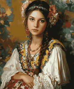 Ukrainian Women Diamond Painting