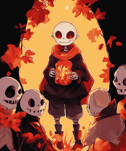 Underfell Sans Anime Collection Diamond Painting