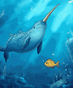 Underwater Narwhals Animation Diamond Painting