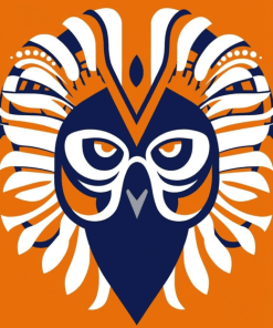 University Illiniwek Logo Diamond Painting