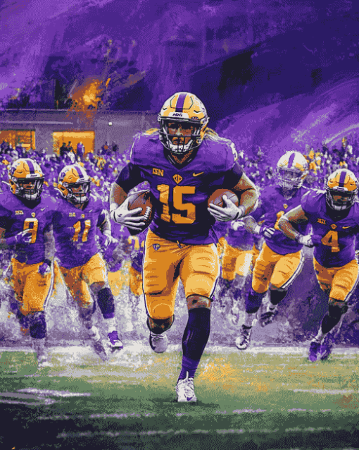 University Northern Iowa Panthers Football Diamond Painting