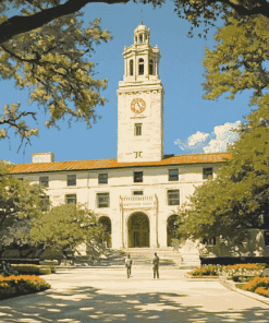 University of Texas Building Diamond Painting